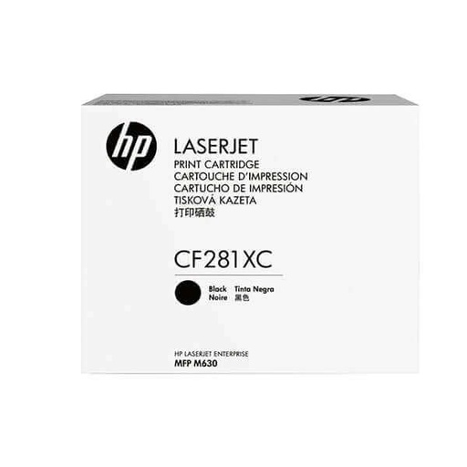 [CF281XC] HP 81X - Negro - original - LaserJet - cartucho de tóner (CF281XC) Contract - para LaserJet Enterprise MFP M630; LaserJet Enterprise Flow MFP M630