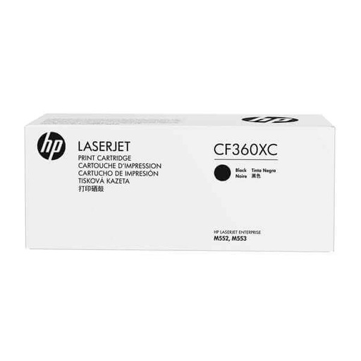 [CF360XC] HP 508X - Alto rendimiento - negro - original - LaserJet - cartucho de tóner (CF360XC) Contract - para LaserJet Enterprise MFP M577; LaserJet Enterprise Flow MFP M577