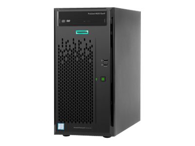 [837826-001] HPE ProLiant ML10 Gen9 Entry - Servidor - torre - 4U - 1 vía - 1 x Pentium G4400 / 3.3 GHz - RAM 4 GB - SATA - de intercambio no en caliente 3.5" bahía(s) - sin disco duro - grabadora de DVD - sin gráficos - GigE - monitor: ninguno