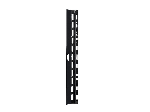 [PCRCOVT7FBK] Nexxt Solutions Infrastructure - Rack cable management duct with cover (vertical) - 7ft. Mngnt (1pair)