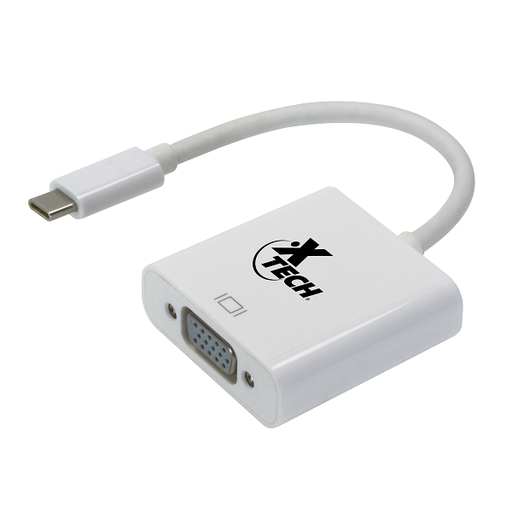 [XTC-550] Xtech - Display adapter - USB Type C - VGA - White