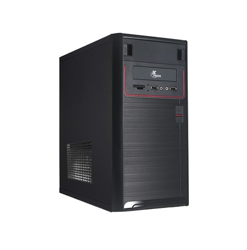 [XTQ-100] Xtech - Desktop - Micro ATX - All black - pc case 600W ps logo