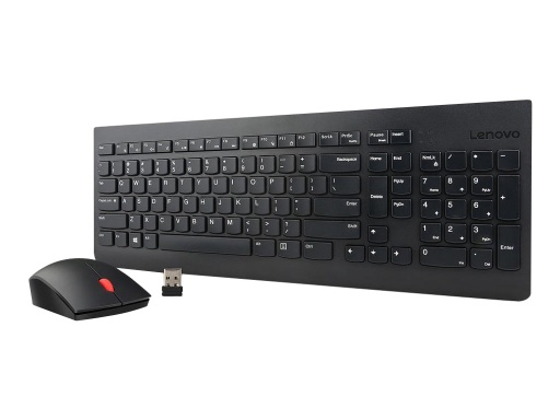 [4X30M39482] Lenovo Essential Wireless Combo - Juego de teclado y ratón - inalámbrico - 2.4 GHz - español (Latinoamérica) - para 100e Chromebook (2nd Gen) AST; 300e Chromebook (2nd Gen) AST; IdeaPad 3 14IML05; 3 15IML05