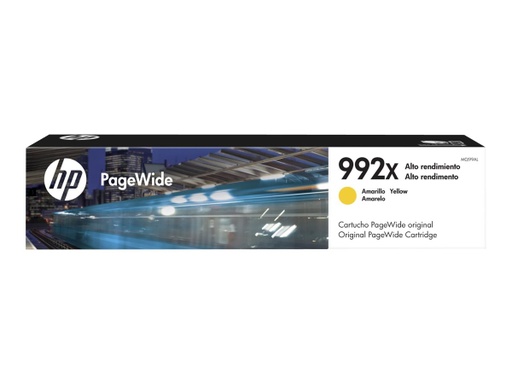 [M0J99AL] HP 992X - 182 ml - Alto rendimiento - amarillo - original - PageWide - cartucho de tinta - para PageWide Color 755, MFP 774, MFP 779; PageWide Pro 750, 772, 777