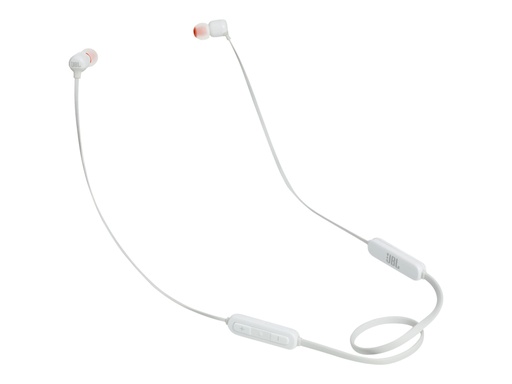 [JBLT110BTWHTAM] JBL TUNE 110BT - Auriculares internos con micro - en oreja - Bluetooth - inalámbrico - blanco