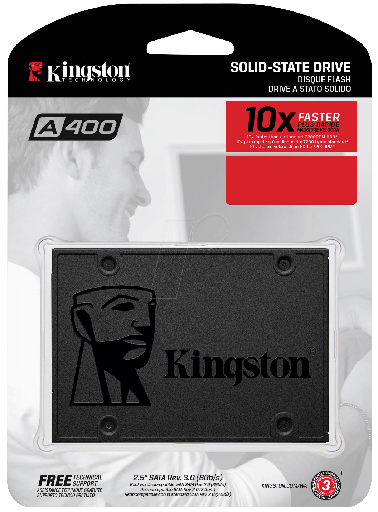 [SA400S37/120G] Kingston A400 - Unidad en estado sólido - 120 GB - interno - 2.5" - SATA 6Gb/s