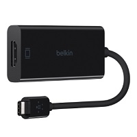 [F2CU038BTBLK] Belkin - Conversor de interfaz de vídeo - USB-C (M) a HDMI (H) - compatibilidad con 4K