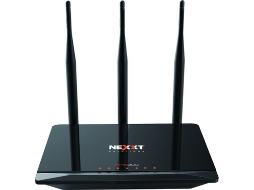 [ARN02304U8] Nexxt Amp 300 - Enrutador inalámbrico - conmutador de 4 puertos - 802.11b/g/n - 2,4 GHz