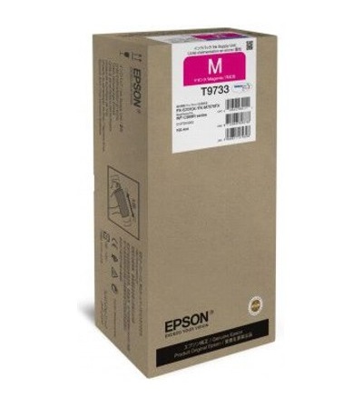 [T973320] Epson T9733 - Gran capacidad - magenta - original - blíster con alarmas de RF/acústica - cartucho de tinta - para WorkForce Pro WF-C869R, WF-C869RD3TWFC, WF-C869RDTWF, WF-C869RDTWFC