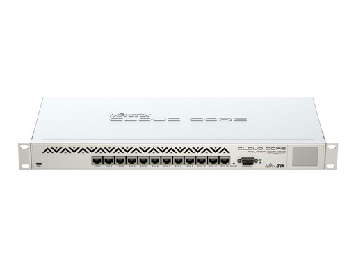 [CCR1016-12G] MikroTik RouterBOARD CCR1016-12G - Router - conmutador de 12 puertos - GigE - montaje en rack - 1.2GHz - 355x145x44mm - RouterOS v6 (64bits)