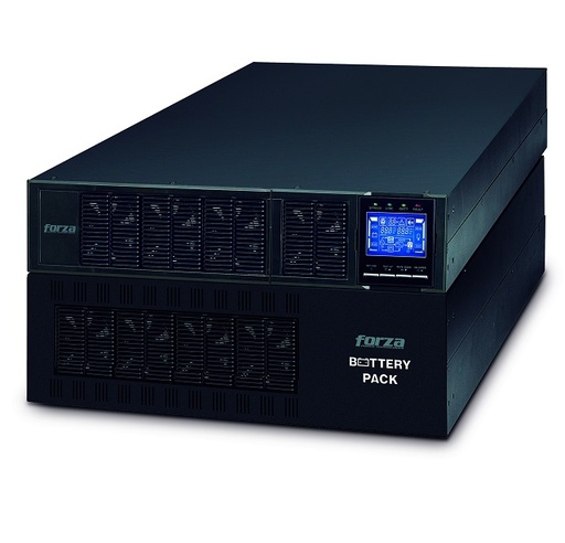 [FDC-106KMR-ISO] Forza Atlas FDC-106KMR-ISO - UPS (montaje en rack / externo) - AC 110-300 V - 6000 vatios - 6000 VA 9 Ah - RS-232, USB - 2U - negro