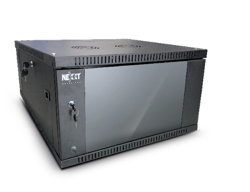 [PCRWESKD04U45FXBK] Nexxt Solutions SKD - Armario - instalable en pared - RAL 9005, negro barniz - 4U - 19"
