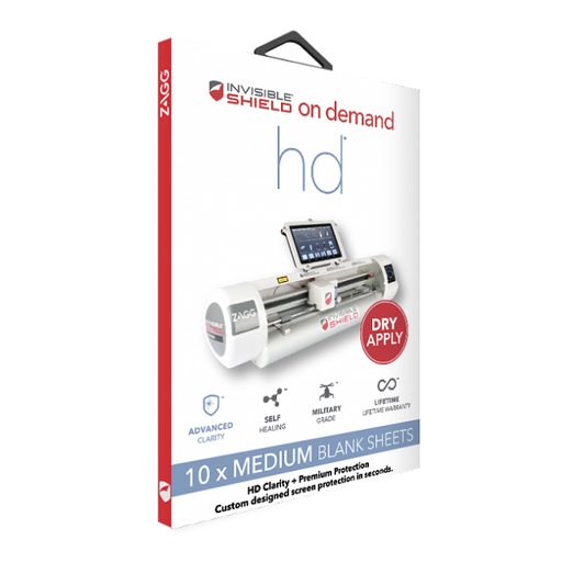 [HDDMDBLNK10] Zagg - Screen protector - Medium HD Dry Blank