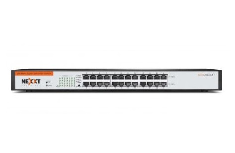 [ASBRM244U1] Nexxt Axis2400R - Conmutador - sin gestionar - 24 x 10/100/1000 - sobremesa, montaje en rack