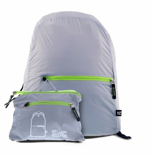 [KFB-001GR] Klip Xtreme - Nylon fabric - Gray - Foldable Backpack