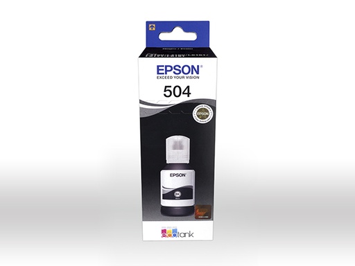 [T504120-AL] Epson 504 - 127 ml - negro - original - recarga de tinta - para EcoTank L4150, L4160, L6161, L6171, L6191; EcoTank ITS L4150, L4160