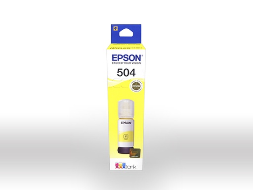 [T504420-AL] Epson 504 - 70 ml - amarillo - original - recarga de tinta - para EcoTank L4150, L6161, L6171, L6191