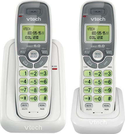 [CS6114-2] Vtech CS6114-2 - Cordless phone - DECT 6.0 - White - 2 Handsets