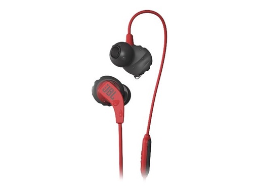 [JBLENDURRUNREDAM] JBL Endurance RUN - Auriculares internos con micro - en oreja - cableado - conector de 3,5 mm - rojo