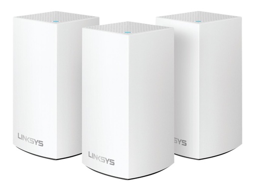 [WHW0103] Linksys VELOP Whole Home Mesh Wi-Fi System WHW0103 - Sistema Wi-Fi (3 enrutadores) - malla - GigE - 802.11a/b/g/n/ac, Bluetooth 4.1 - Doble banda