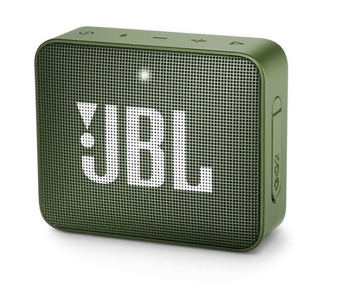 [JBLGO2GRNAM] JBL Go 2 - Altavoz - para uso portátil - inalámbrico - Bluetooth - 3 vatios - Verde - 5 horas de reproducción - Resistente al agua - Entrada de cable de audio
