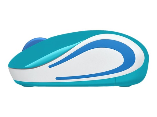 [910-005363] Logitech M187 - Ratón - óptico - 3 botones - inalámbrico - 2.4 GHz - receptor inalámbrico USB - teal