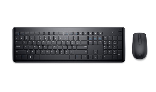 [KM117-BK-LTN] Dell - Keyboard and mouse set - Spanish - Wireless - USB / 2.4 GHz - Black