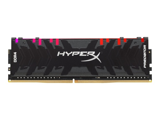 [HX429C15PB3AK4/32] HyperX Predator RGB - DDR4 - kit - 32 GB: 4 x 8 GB - DIMM de 288 espigas - 2933 MHz / PC4-23400 - CL15 - 1.35 V - sin búfer - no ECC