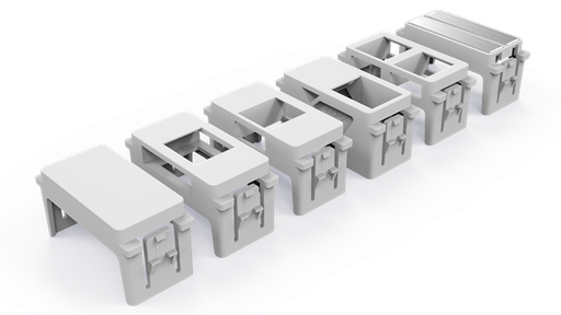 [35050720] Furukawa - Angular Module - 2P/White/FacePlate