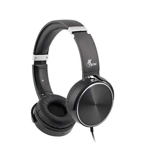 [XTH-345] Xtech Spiral - XTH-345 - Auriculares con micrófono - Cableado - El suave acolchado que cubre la diadema ajustable y las cápsulas del audífono garantiza máxima comodidad en todo momento - Microparlantes de 40mm imparten un sonido natural y muy nítido  - Sólida estructura que cuenta con articulaciones reforzadas en la diadema  - Cápsula de mando en línea con micrófono integrado permite controlar tu música y todas tus llamadas con toda facilidad - Audífono: Unidad del parlante: Fi40mm  - Máxima pot