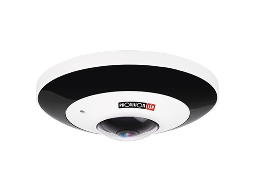 [FEI-360IP5] Provision-ISR FEI-360IP5 - Cámara Fisheye IP - Antivandálica IK 10 - Lente: 1.07mm 360°- Sensor: 1/2.9” CMO, 6 Mega-Píxel - Distancia en IR 15M - uso interior -  1 Entrada y 1 Salida de Alarma y Audio - Compresión H.265 / H.264 / MJPEG - Conectividad: RJ45 (POE) - Compatibilidad ONVIF - Grabación Local en Micro SD  Máximo 128 - DC12V/~300mA   /   PoE/~3W - IK10  