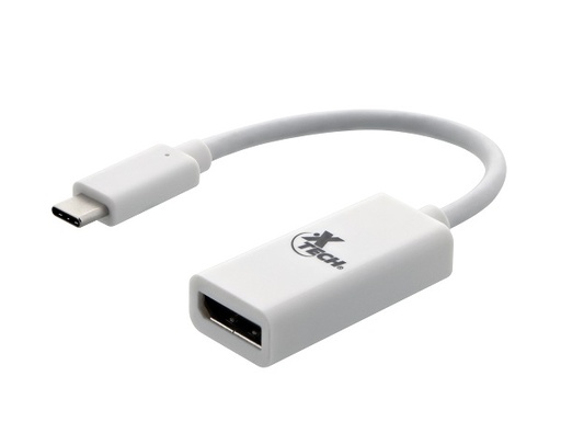 [XTC-555] Xtech - Display adapter - USB Type C (Male) - DisplayPort (Female) - 10 cm - 4K ultra HD XTC-555
