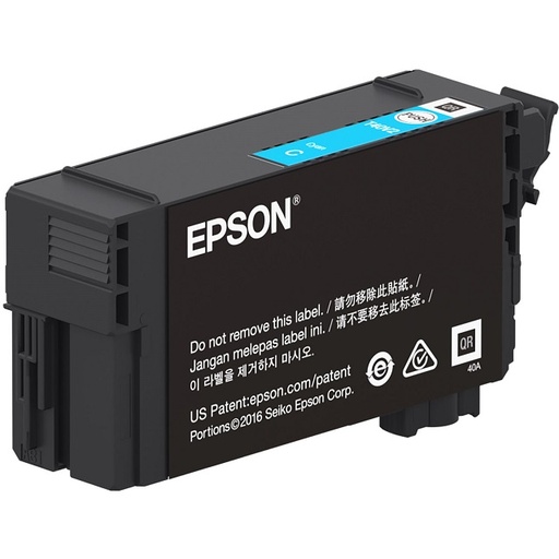 [T40V220] Epson T40V - 26 ml - cián - original - blíster con alarmas de RF/acústica - cartucho de tinta - para SureColor T2170, T3170, T3170M, T5170