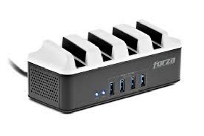 [FSP-4412USB] Forza - Surge protector - AC 110/220 V - 4 Tomas de Corriente - 4 USB Phone Holder