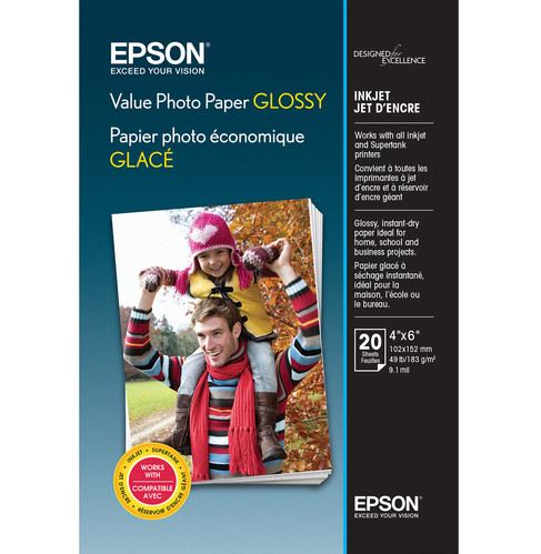 [S400032] Epson Value Photo Paper Glossy - Glossy - 101.6 x 152.4 mm 20 sheet(s) photo paper - S400032