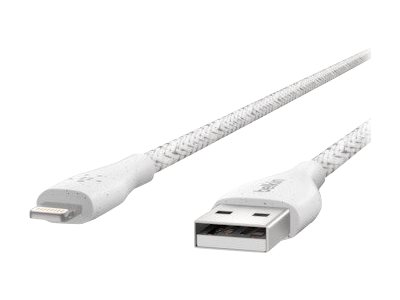 [F8J236bt10-WHT] Belkin DuraTek Plus - Cable Lightning - USB (M) a Lightning (M) - 3.05 m - blanco