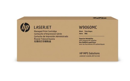 [W9060MC] HP - Negro - original - LaserJet - cartucho de tóner (W9060MC) - para Color LaserJet Managed E55040; Color LaserJet Managed Flow MFP E57540