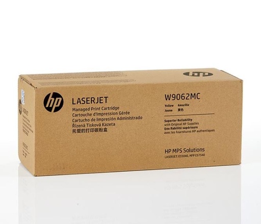 [W9062MC] HP - Amarillo - original - LaserJet - cartucho de tóner (W9062MC) - para Color LaserJet Managed E55040; Color LaserJet Managed Flow MFP E57540