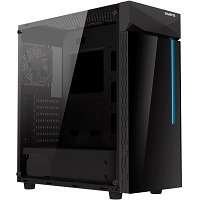 [GB-C200G] Gigabyte - GB-C200G - Mid tower - mini-ITX/m-ATX/ATX - All black - Tempered Glass