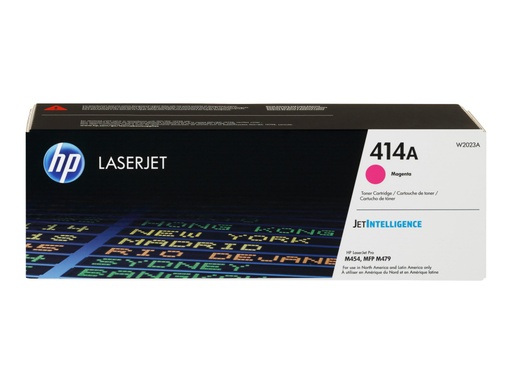 [W2023A] HP 414A - Magenta - original - LaserJet - cartucho de tóner (W2023A) - para Color LaserJet Pro M454, MFP M479