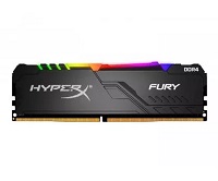 [HX426C16FB3A/16] HyperX FURY RGB - DDR4 - módulo - 16 GB - DIMM de 288 espigas - 2666 MHz / PC4-21300 - CL16 - 1.2 V - sin búfer - no ECC - negro