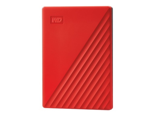 [WDBYVG0020BRD-WESN] WD My Passport WDBYVG0020BRD - Disco duro - cifrado - 2 TB - externo (portátil) - USB 3.2 Gen 1 - AES de 256 bits - rojo