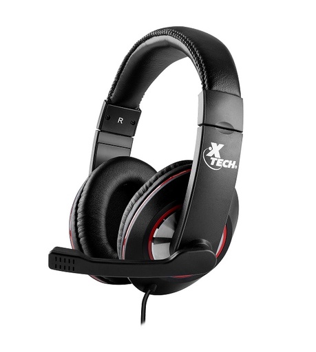 [XTH-531] Xtech - Headset - Wired - XTH-531 - Kalamos - Gaming - Color: Black w Red accents - Connection type: USB plug- Directivity: Omnidirectional - Buttons: Command Capsule (with volume +, Volume -, audio mute, and Microphone mute - Cable length: 6.5ft