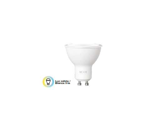 [NHB-W310] Nexxt Solutions Connectivity - Light Bulb - GU10 CCT 110V - Conexión Wi-Fi - Bombillo de luz blanca - Compatible con Amazon Alexa y Google Assistant - 400 lumen - 4W(equivalente a 40w) - 110V /220V  