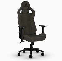 [CF-9010029-WW] CORSAIR T3 RUSH - Silla - reposabrazos - forma de T - inclinación - giratorio - tejido - carbón