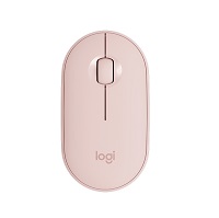 [910-005769] Logitech Pebble M350 - Ratón - óptico - 3 botones - inalámbrico - Bluetooth, 2.4 GHz - receptor inalámbrico USB - rosa
