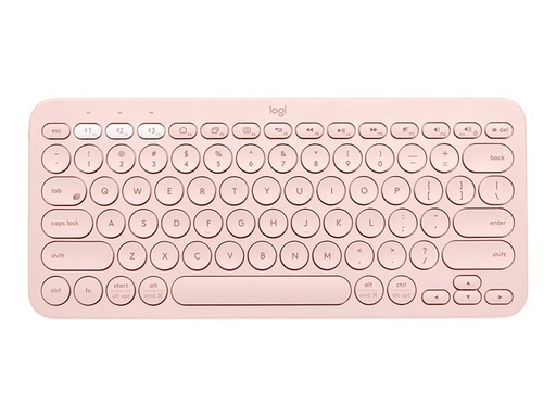 [920-009594] Logitech K380 Multi-Device Bluetooth Keyboard - Teclado - inalámbrico - Bluetooth 3.0 - QWERTY - español - rosa