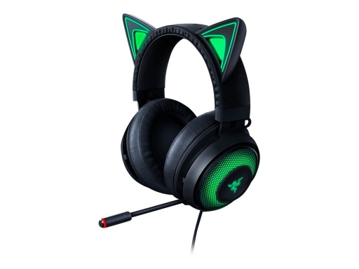 [RZ04-02980100-R3M1] Razer Kraken Kitty - Auricular - tamaño completo - cableado - USB - aislamiento de ruido - negro