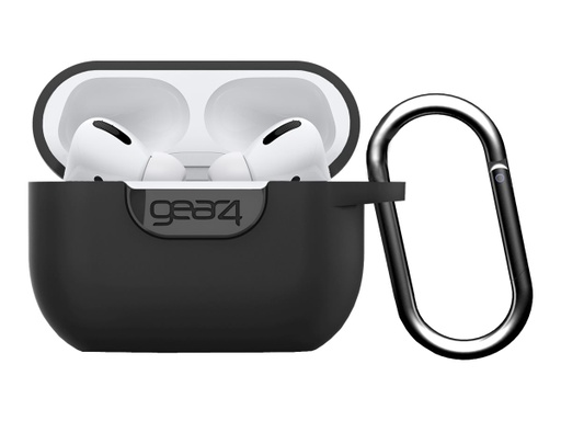 [702004963] Gear4 Apollo - Estuche para auriculares inalámbricos - silicona - negro - para Apple AirPods Pro