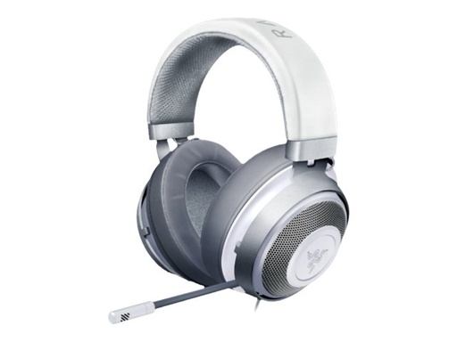 [RZ04-02830400-R3M1] Razer Kraken - Auricular - tamaño completo - cableado - conector de 3,5 mm - aislamiento de ruido - blanco mercurio